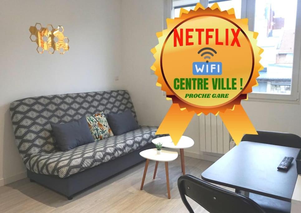 Cosy T2 Wifi Parking Proche Gare Centre Ville Сен-Кантен Екстер'єр фото