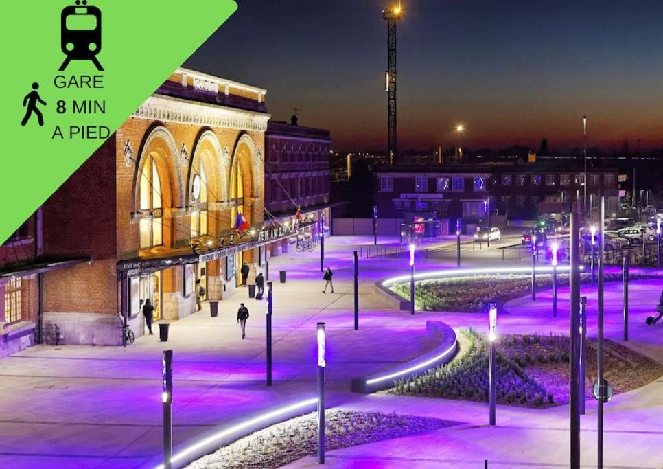 Cosy T2 Wifi Parking Proche Gare Centre Ville Сен-Кантен Екстер'єр фото
